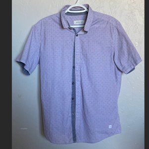 Blue and Red Depart West Mens Medium Button Down